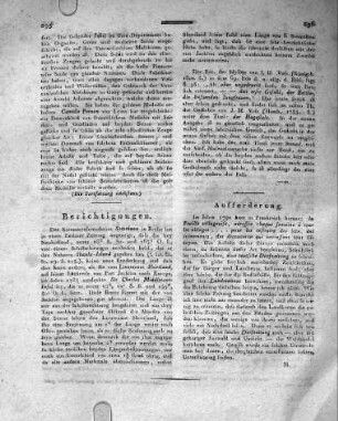 Aufforderung.