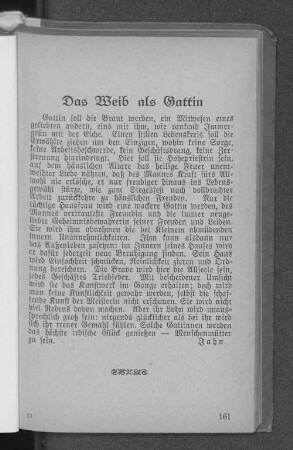 Das Weib als Gattin