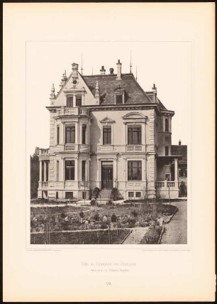 Villa, Cannstatt: Ansicht (aus: Moderne Neubauten, 2.Jg., 1895ff, hrsg. W. Kick)