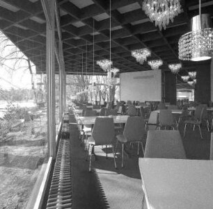 Café-Restaurant Nancy im Stadtgarten, eingerichtet anlässlich der Bundesgartenschau 1967.