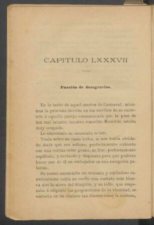 Capítulo LXXXVII - Función de desagravios.
