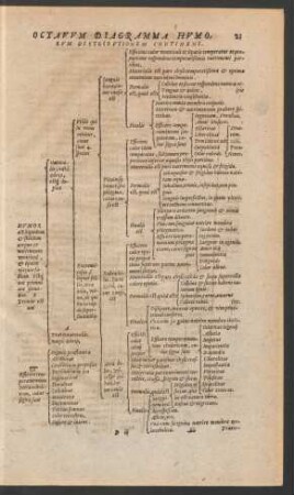 Octavum Diagramma Humorum Distributionem Continens.