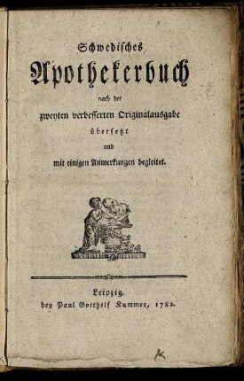 Schwedisches Apothekerbuch