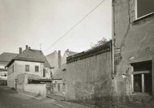Oschatz. Brauhausgasse. Blick zur Hospitalstraße