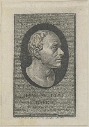 Bildnis des Carl Friedrich Bahrdt