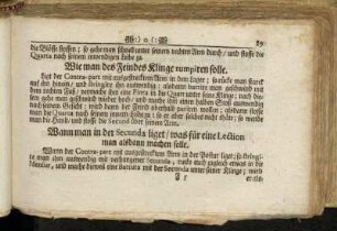 Wie man des Feindes Klinge rumpiren solle