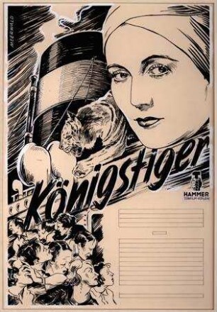 Filmplakatentwurf für "Königstiger" (1935)