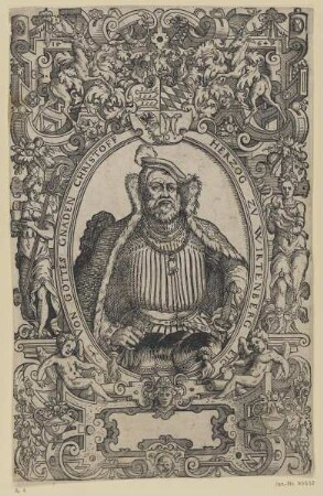 Bildnis des Christoff Herzog zv Wirtenberg