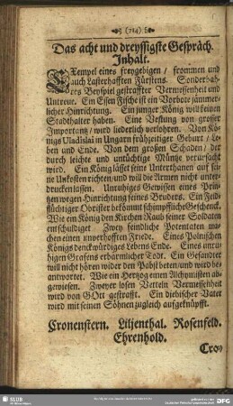 Das acht und dreyssigste Gespräch