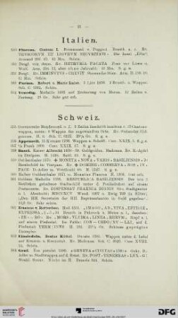 [Italien, Schweiz, Niederlande] (Nr. 350-376)
