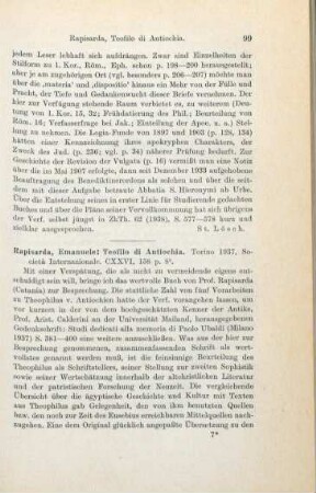 99-100 [Rezension] Theophilus Antiochenus, Teofilo di Antiochia