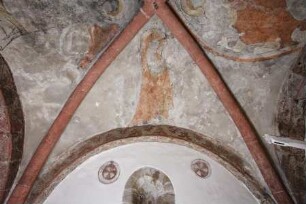 Christus als Weltenrichter und Maria und Johannes der Täufer als Fürbitter — Heilige Maria als Fürbitterin