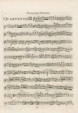 Violino I (Quartetto III, Spiritoso)