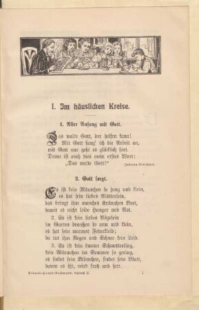 I. Im häuslichen Kreise