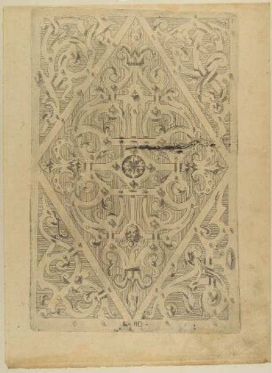Füllung mit Schweifwerk, Blatt 6 aus der Folge: "Schweyf Buoch. Coloniae : sumptibus ac formulis Iani Bussmacheri, anno salutis 1599"