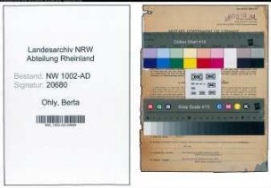 Entnazifizierung Berta Ohly, geb. 17.09.1903 (Angest.)