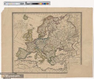 Charte von Europa Nach den vorzüglichsten Hülfsmitteln und seiner neuesten Eintheilung entworfen - Leipzig 1819