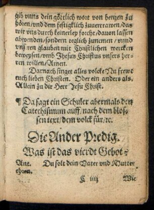 Die Ander Predig.