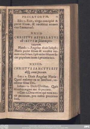 XXIIII. Christus Sanctus Est absq[ue] omni peccato.