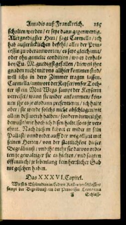 Das XXXVI. Capitel.