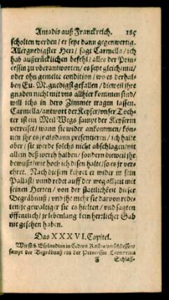 Das XXXVI. Capitel.