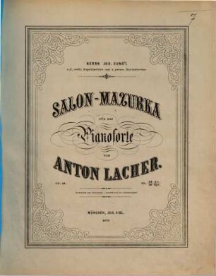 Salon-Mazurka : für das Pianoforte ; op. 10