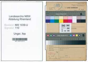 Entnazifizierung Ilse Unger , geb. 00.00.0000 (Hilfspolizistin)
