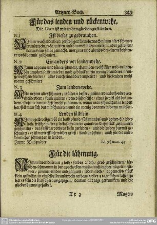 Für das lenden und rückenwehe