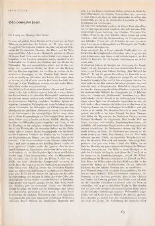 63-79 Glaubensgewißheit - ein Beitrag zur Theologie Karls Heims