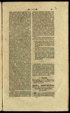 I. Zeugnis Aus des seligen Herrn D. Speners letzten Theologischen Bedencken / III. Theil