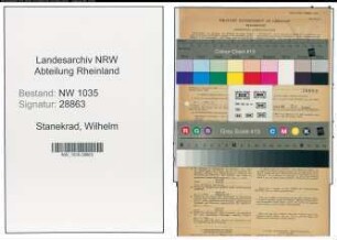 Entnazifizierung Wilhelm Stanekrad , geb. 22.06.1911 (Steiger)