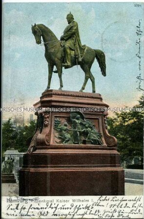 Reiterstandbild von Wilhelm I. in Hamburg