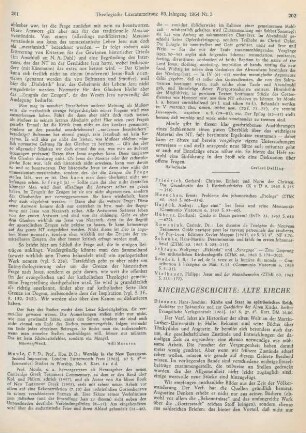 202-204 [Rezension] Diesner, Hans-Joachim, Kirche und Staat im spaetroemischen Reich