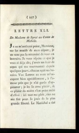 Lettre XLI.