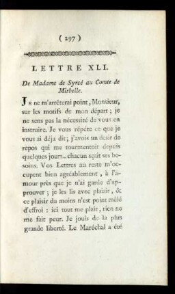 Lettre XLI.