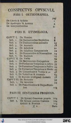 Conspectus Opusculi.