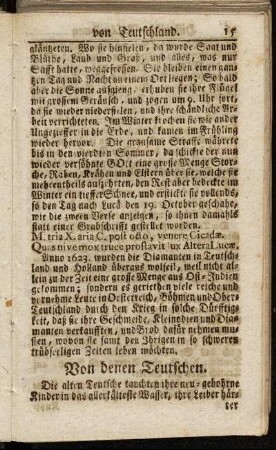 Von denen Teutschen.