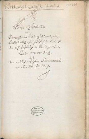 2. Schleswigs k. Geschichte überhaupt:
