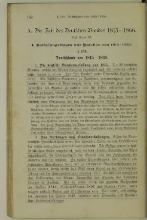A. Die Zeit des Deutschen Bundes 1815-1866