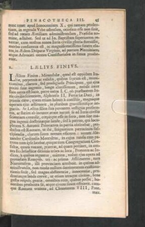 X. Laelius Finius.