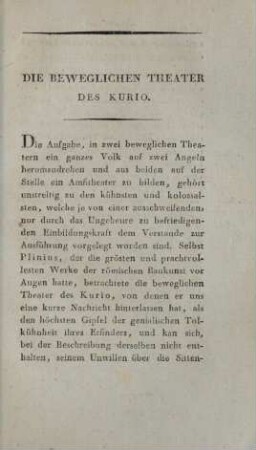 Die beweglichen Theater des Kurio
