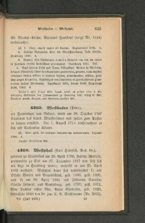 4306. Westphal (Carl Heinrich, Med. Dr.)