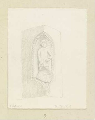 Nischenfigur in der Kirche in Oberursel
