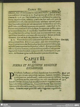 Caput III. De Forma Et Requisitis Beneficii Excussionis