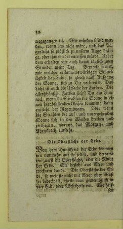 Die Oberflaeche der Erde