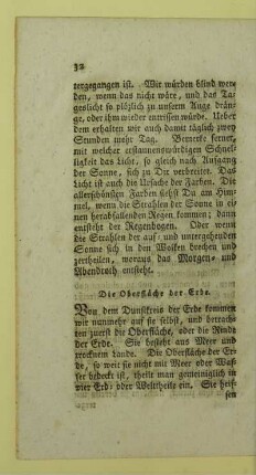 Die Oberflaeche der Erde