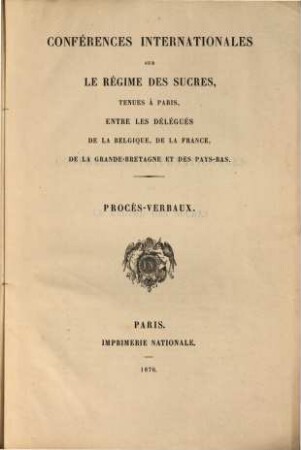 Procès-verbaux, 1876