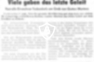 Viele gaben das letzte Geleit
