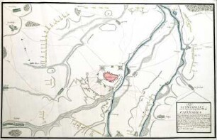 WHK 24 Deutscher Siebenjähriger Krieg 1756-1763: Plan der Belagerung der Festung Schweidnitz durch die Österreicher, Oktober 1757