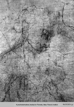 Wandzeichnungen an der Südwand: Figurenstudien : Liegende weibliche Figur